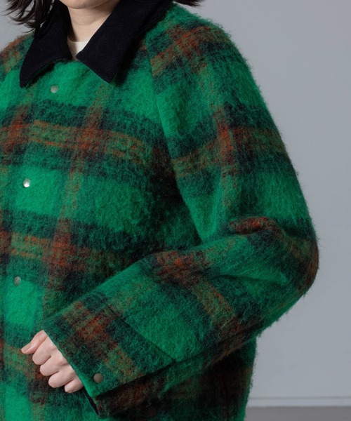 collex(コレックス)の「チェックシャギー中綿コート(その他アウター・レディース・チェック・フリー)」の10枚目の写真