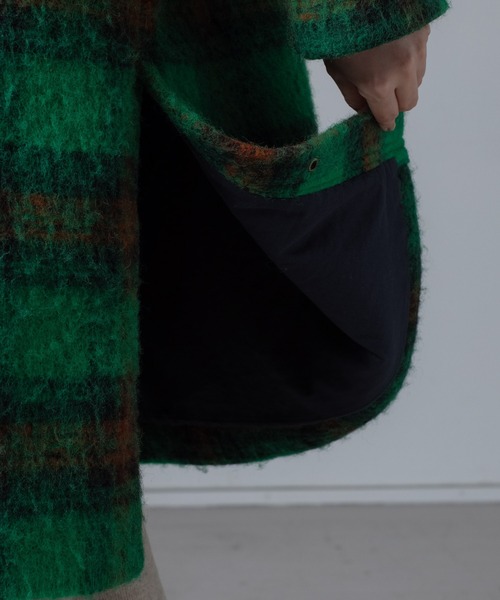 collex(コレックス)の「チェックシャギー中綿コート(その他アウター・レディース・チェック・フリー)」の18枚目の写真