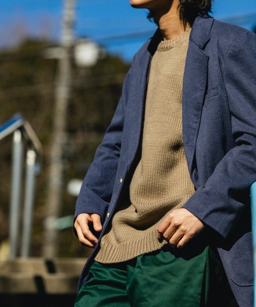 BROKEN BASE(ブロークンベース)の「3Gマックスウェイトニット(ニット/セーター・メンズ・ブラック/カーキ・MEDIUM/LARGE)」の13枚目の写真