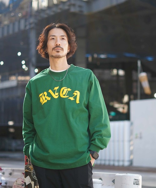 RVCA メンズ WP LT ロングスリーブTシャツ【2021年冬モデル】/ルーカバックプリント長袖ロンT RVCA メンズ WP LT ロングスリーブTシャツ【2021年冬モデル】/ルーカバックプリント長袖ロンT