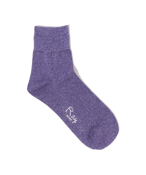 Ray BEAMS（レイビームス）の「Ray BEAMS / グリッター ラメ ソックス（ソックス/靴下・レディース・グリーン/シルバー/ゴールド/パープル/ライトブルー/ピンク/イエロー/ブルー/オレンジ/ミント・ONE SIZE）」の6枚目の写真