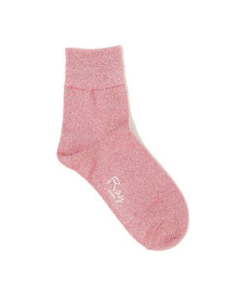 Ray BEAMS（レイビームス）の「Ray BEAMS / グリッター ラメ ソックス（ソックス/靴下・レディース・グリーン/シルバー/ゴールド/パープル/ライトブルー/ピンク/イエロー/ブルー/オレンジ/ミント・ONE SIZE）」の8枚目の写真