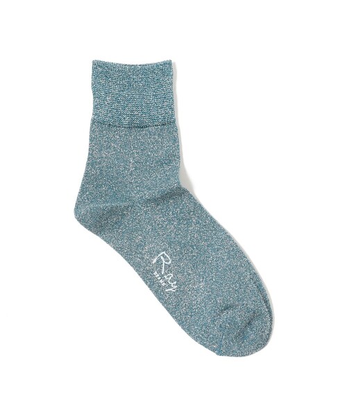 Ray BEAMS（レイビームス）の「Ray BEAMS / グリッター ラメ ソックス（ソックス/靴下・レディース・グリーン/シルバー/ゴールド/パープル/ライトブルー/ピンク/イエロー/ブルー/オレンジ/ミント・ONE SIZE）」の5枚目の写真