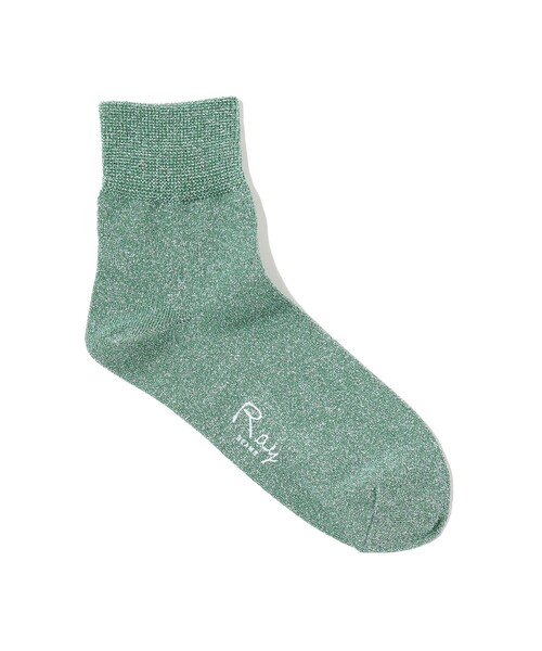 Ray BEAMS（レイビームス）の「Ray BEAMS / グリッター ラメ ソックス（ソックス/靴下・レディース・グリーン/シルバー/ゴールド/パープル/ライトブルー/ピンク/イエロー/ブルー/オレンジ/ミント・ONE SIZE）」の3枚目の写真