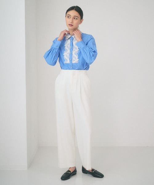 【オープニング大セール】 ANAYI（アナイ）の「ストレッチツイルセミワイド パンツ（その他 パンツ