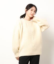PICCIN | ケーブルラインオーバーサイズニット(ニット/セーター)