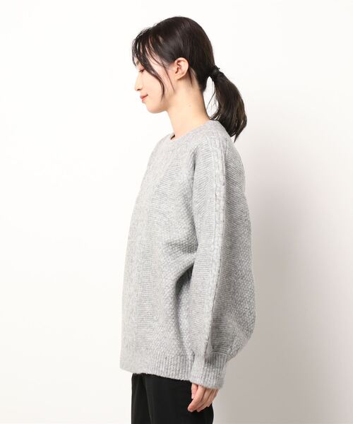 PICCIN（ピッチン）の「ケーブルラインオーバーサイズニット（ニット