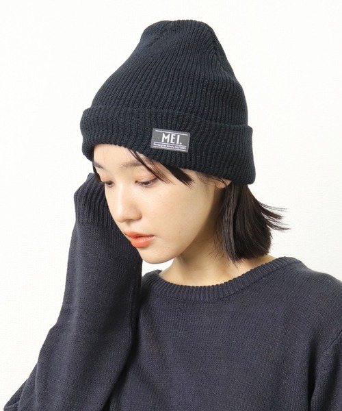 MEI(メイ)の「【 MEI / メイ 】マイクロ アゼ ワッチ ニットキャップ ニット帽(ニットキャップ/ビーニー・メンズ・オリーブドラブ/ブラック/ブラウン/ネイビー/カーキ・FREE)」の5枚目の写真