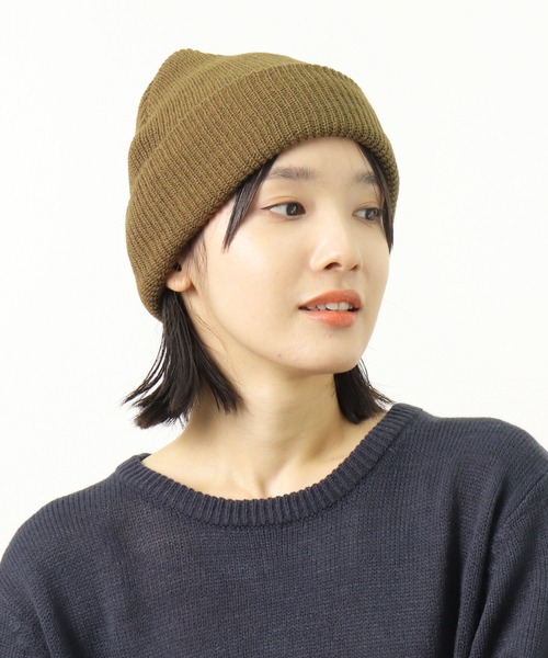 MEI(メイ)の「【 MEI / メイ 】マイクロ アゼ ワッチ ニットキャップ ニット帽(ニットキャップ/ビーニー・メンズ・オリーブドラブ/ブラック/ブラウン/ネイビー/カーキ・FREE)」の3枚目の写真