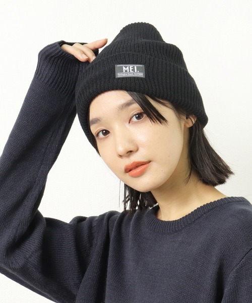 MEI(メイ)の「【 MEI / メイ 】マイクロ アゼ ワッチ ニットキャップ ニット帽(ニットキャップ/ビーニー・メンズ・オリーブドラブ/ブラック/ブラウン/ネイビー/カーキ・FREE)」の11枚目の写真