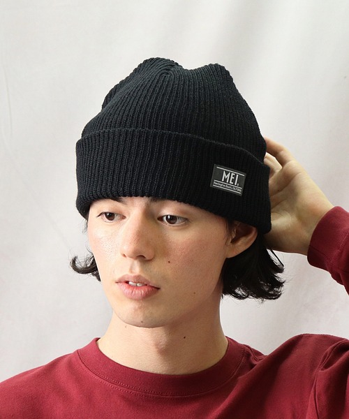 MEI(メイ)の「【 MEI / メイ 】マイクロ アゼ ワッチ ニットキャップ ニット帽(ニットキャップ/ビーニー・メンズ・オリーブドラブ/ブラック/ブラウン/ネイビー/カーキ・FREE)」の7枚目の写真
