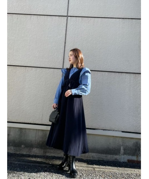美品 DoD スカヴェス 2WAY ワンピース ベスト F ネイビー 美品 DoD スカヴェス 2WAY ワンピース ベスト F ネイビー ワンピース