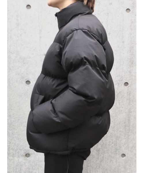 Chikashitsu +(チカシツプラス)の「【Chikashitsu +/チカシツプラス】cropped padding jacket/クロップド パディングジャケット ダウン(その他アウター・メンズ・ブラック/アイボリー・ONE SIZE)」の12枚目の写真