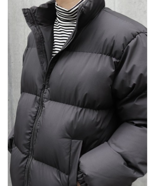 Chikashitsu +(チカシツプラス)の「【Chikashitsu +/チカシツプラス】cropped padding jacket/クロップド パディングジャケット ダウン(その他アウター・メンズ・ブラック/アイボリー・ONE SIZE)」の8枚目の写真