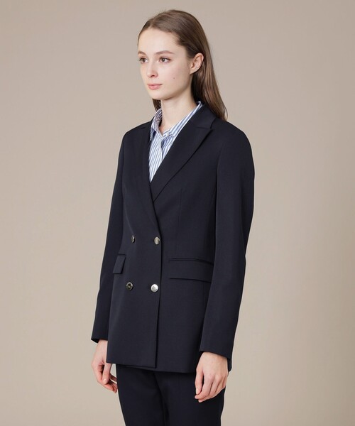 MACKINTOSH LONDON（マッキントッシュ ロンドン）の「ドライウールギャバジンジャケット（テーラードジャケット・レディース・ネイビー・40/38）」の3枚目の写真