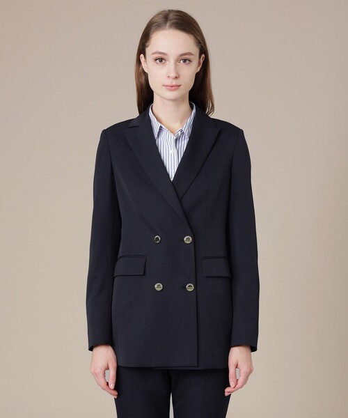 MACKINTOSH LONDON（マッキントッシュ ロンドン）の「ドライウールギャバジンジャケット（テーラードジャケット・レディース・ネイビー・40/38）」の4枚目の写真