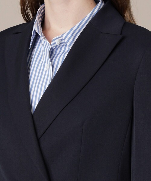 MACKINTOSH LONDON（マッキントッシュ ロンドン）の「ドライウールギャバジンジャケット（テーラードジャケット・レディース・ネイビー・40/38）」の6枚目の写真