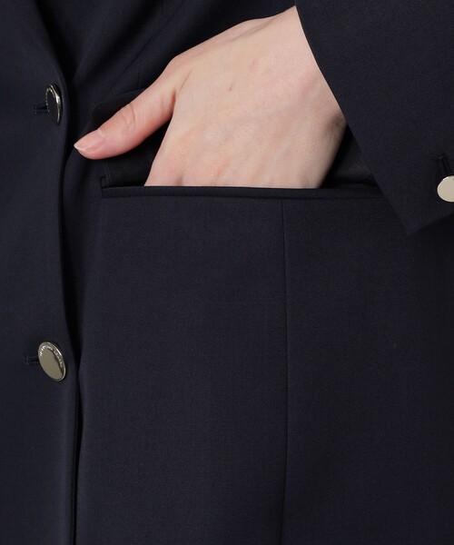 MACKINTOSH LONDON（マッキントッシュ ロンドン）の「ドライウールギャバジンジャケット（テーラードジャケット・レディース・ネイビー・40/38）」の8枚目の写真