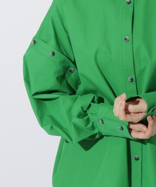 REDYAZEL（レディアゼル）の「ボタン付きドロップシャツ（シャツ/ブラウス・レディース・グリーン/ホワイト系その他/ブルー系その他・FREE）」の21枚目の写真