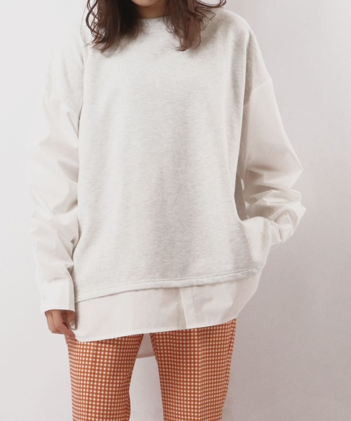 Naivemagic フェイクレイヤードシャツ