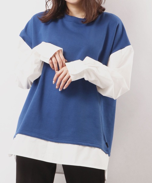 Naivemagic フェイクレイヤードシャツ