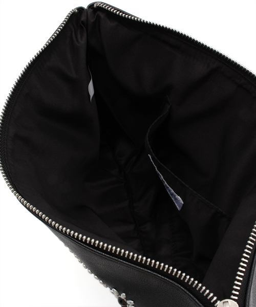 WEGO（ウィゴー）の「WEGO/フラワースタッズクラッチバッグ（クラッチバッグ・メンズ・ブラック・FREE）」の4枚目の写真