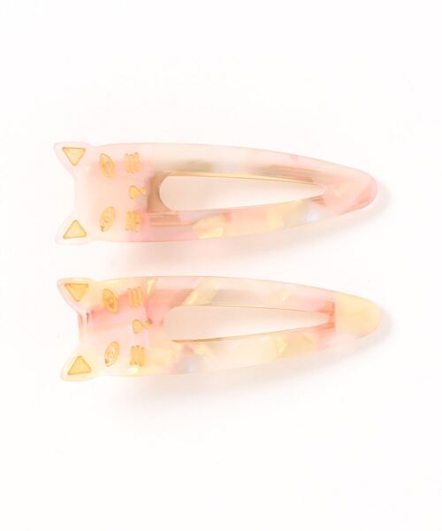ma chere Cosette?(マシェールコゼット)の「三角アセチネコヘアクリップ/2個セット(バレッタ/ヘアクリップ・レディース・アイボリー/ホワイト/ライトピンク/ベージュ/ブラウン/ブルー系その他/その他/ライトブルー・FREE)」の10枚目の写真