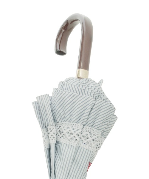 遮光 晴雨兼用日傘 ”ストライプフリル”（長傘）｜POLO RALPH LAUREN