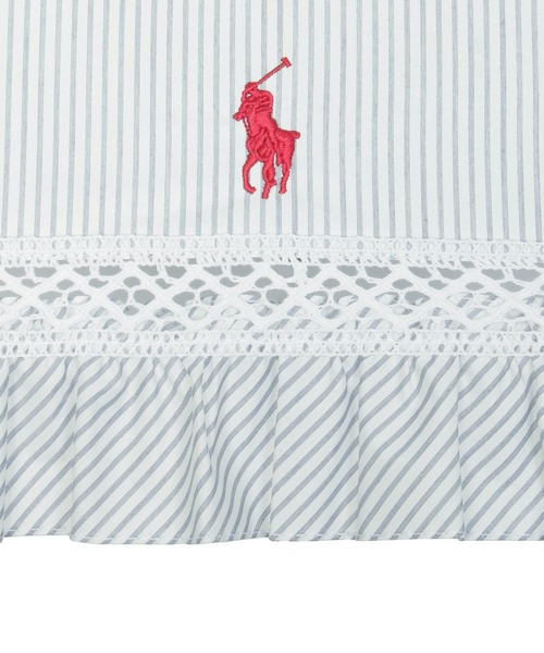 遮光 晴雨兼用日傘 ”ストライプフリル”（長傘）｜POLO RALPH LAUREN