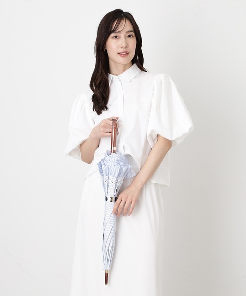 遮光 晴雨兼用日傘 ”ストライプフリル”（長傘）｜POLO RALPH LAUREN