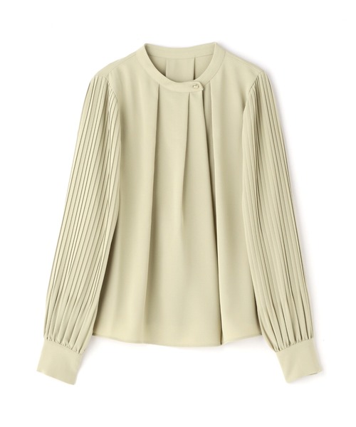 N.（N. Natural Beauty Basic）（エヌエヌナチュラルビューティーベーシック）の「【WEB限定】【追加生産】◆ゴールドボタンプリーツブラウス（シャツ/ブラウス・レディース・ライトブルー/オフホワイト/ライトグリーン・MEDIUM）」の19枚目の写真