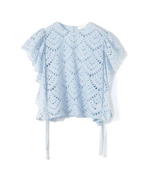 TOMORROWLAND  | ホールドットエンブロイダリー ラッフルスリーブブラウス(シャツ/ブラウス)