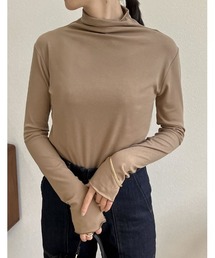 シアーハイネックトップス