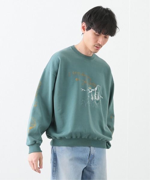 REMI RELIEF（レミレリーフ）の「【REMI RELIEF / レミレリーフ】別注 スウェット(YOSEMITE)（スウェット・メンズ・グリーン・MEDIUM/LARGE）」の3枚目の写真