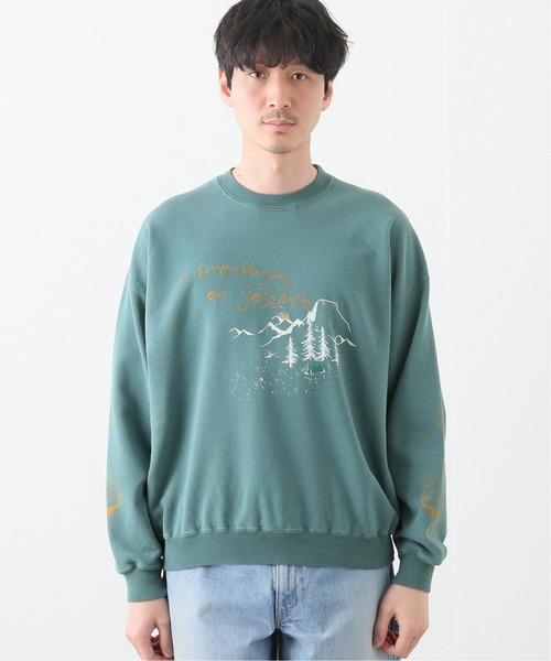 REMI RELIEF（レミレリーフ）の「【REMI RELIEF / レミレリーフ】別注 スウェット(YOSEMITE)（スウェット・メンズ・グリーン・MEDIUM/LARGE）」の4枚目の写真