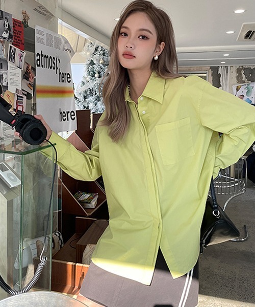 Fano Studios（ファノ ストゥディオズ）の「【Fano Studios】Secret double placket color shirt FC22S046（シャツ/ブラウス・レディース・ライトグリーン・S/L/M）」の9枚目の写真