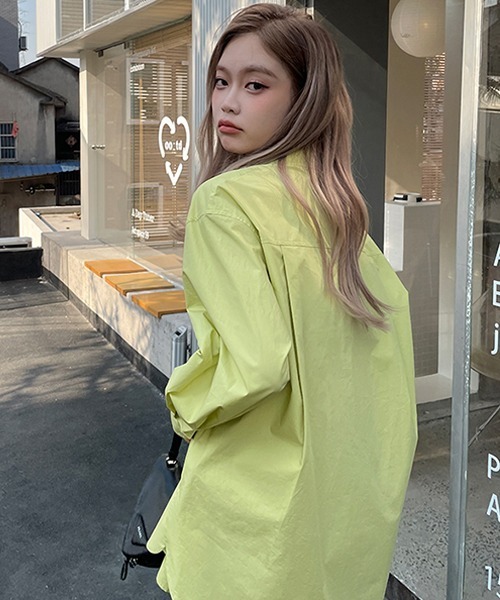 Fano Studios（ファノ ストゥディオズ）の「【Fano Studios】Secret double placket color shirt FC22S046（シャツ/ブラウス・レディース・ライトグリーン・S/L/M）」の11枚目の写真