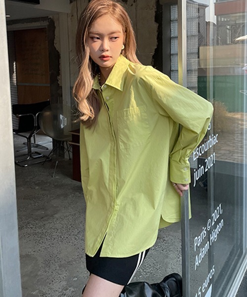 Fano Studios（ファノ ストゥディオズ）の「【Fano Studios】Secret double placket color shirt FC22S046（シャツ/ブラウス・レディース・ライトグリーン・S/L/M）」の13枚目の写真