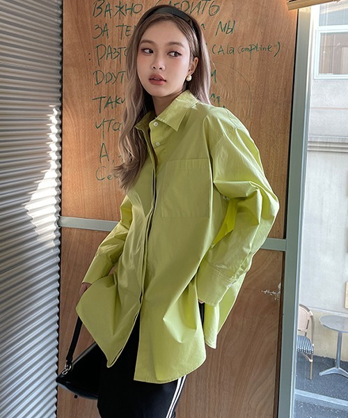 Fano Studios（ファノ ストゥディオズ）の「【Fano Studios】Secret double placket color shirt FC22S046（シャツ/ブラウス・レディース・ライトグリーン・S/L/M）」の10枚目の写真