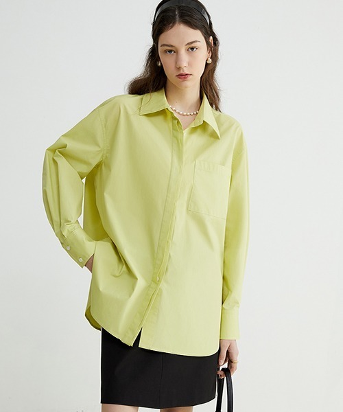 Fano Studios（ファノ ストゥディオズ）の「【Fano Studios】Secret double placket color shirt FC22S046（シャツ/ブラウス・レディース・ライトグリーン・S/L/M）」の3枚目の写真