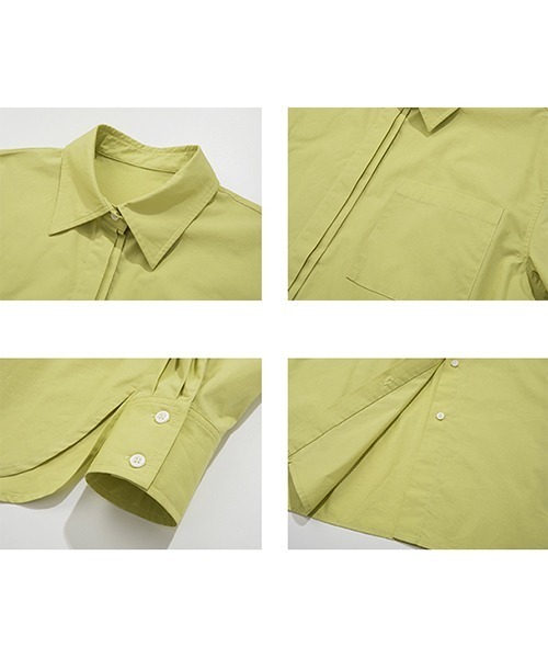 Fano Studios（ファノ ストゥディオズ）の「【Fano Studios】Secret double placket color shirt FC22S046（シャツ/ブラウス・レディース・ライトグリーン・S/L/M）」の16枚目の写真