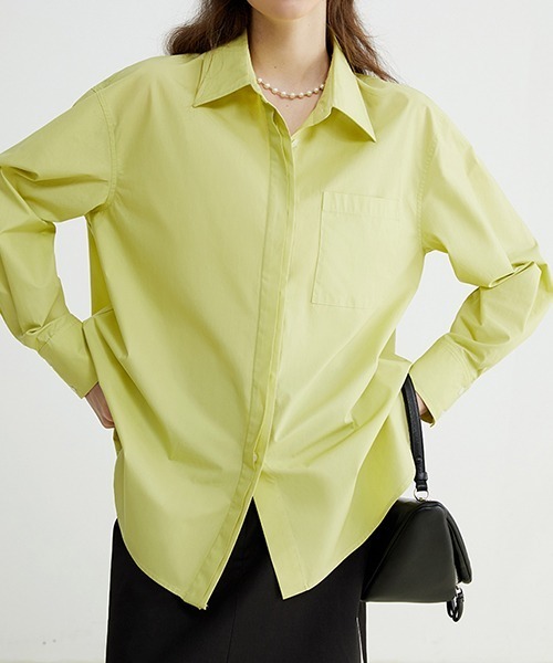 Fano Studios（ファノ ストゥディオズ）の「【Fano Studios】Secret double placket color shirt FC22S046（シャツ/ブラウス・レディース・ライトグリーン・S/L/M）」の4枚目の写真