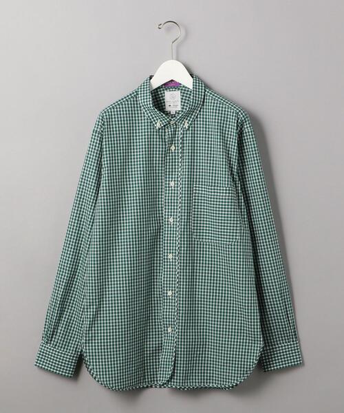 Jipijapa（ヒピハパ）の「【別注】 ＜ Jipijapa （ヒピハパ）＞  LIBERTY GINGAM SHIRT /シャツ（シャツ/ブラウス・メンズ・ブラック/ケリー・S/M/L）」の2枚目の写真