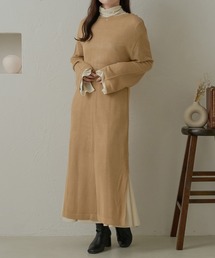 メッシュニットロングワンピース/【WEB/EC限定商品】