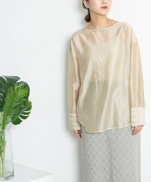 KBF | BACKレイヤードシアーシャツ(シャツ/ブラウス)