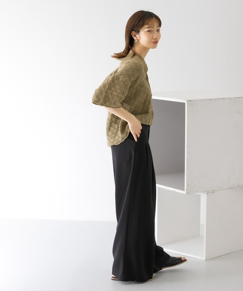 KBF(ケイビーエフ)の「ダブルタックワイドパンツ(その他パンツ・レディース・グレー/ブラック/オレンジ系その他・36/38)」の19枚目の写真