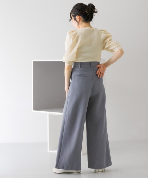 KBF  タイパンツ  グレー セール】ダブルタックワイドパンツ（その他パンツ）｜KBF