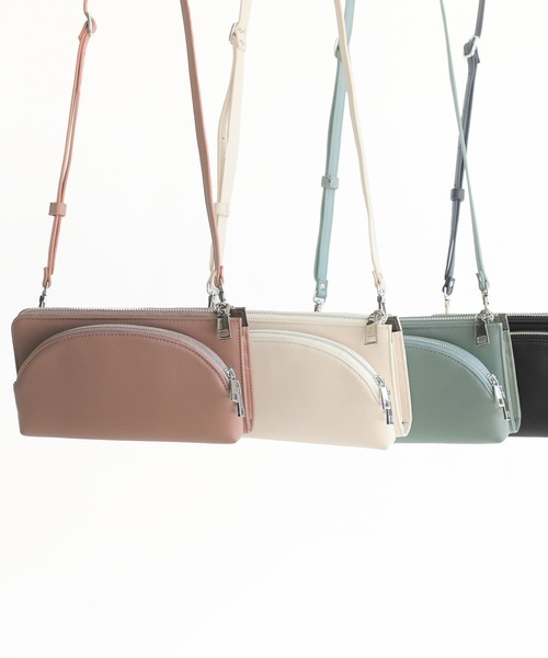 osharewalker（オシャレウォーカー）の「【廃盤】『2wayウォレットポシェットショルダー』（ショルダーバッグ・レディース・ピンク/ブラック/ミント/アイボリー・FREE）」の18枚目の写真