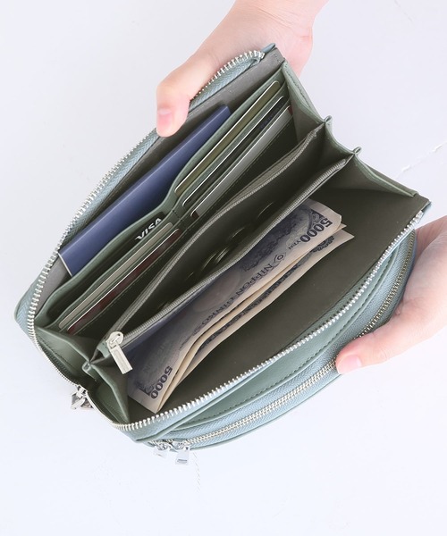 osharewalker（オシャレウォーカー）の「【廃盤】『2wayウォレットポシェットショルダー』（ショルダーバッグ・レディース・ピンク/ブラック/ミント/アイボリー・FREE）」の21枚目の写真