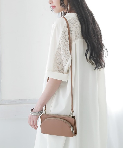 osharewalker（オシャレウォーカー）の「【廃盤】『2wayウォレットポシェットショルダー』（ショルダーバッグ・レディース・ピンク/ブラック/ミント/アイボリー・FREE）」の9枚目の写真